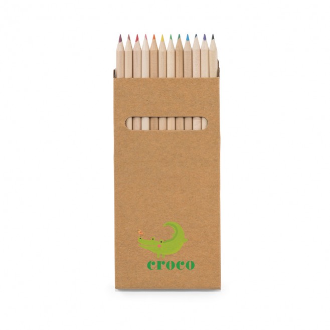 Caixa Com 12 Lápis de Cor personalizada