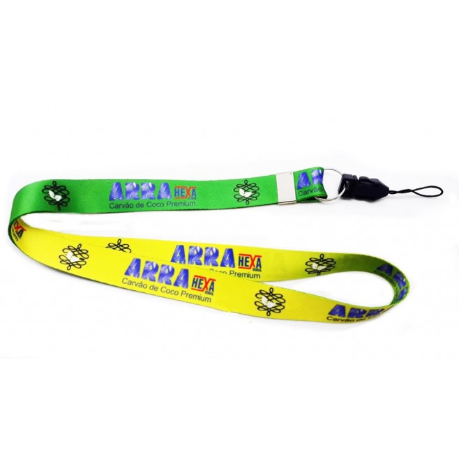 Cordão para crachá COM PORTA PEN DRIVE personalizado
