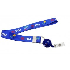 Cordão para crachá  COM ROLLER CLIP personalizado