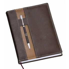 Agenda Diária Personalizada Com Porta Caneta