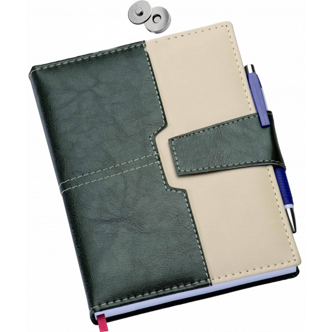 Agenda Diária Personalizada Com Porta Caneta e Fecho Imantado