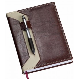 Agenda Diária Personalizada Com Porta Caneta