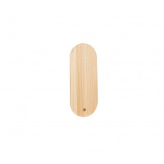 Pen Drive giratório oval de bambu Capacidade de 4 a 64 Gb, memória 2.0 e 3.0
