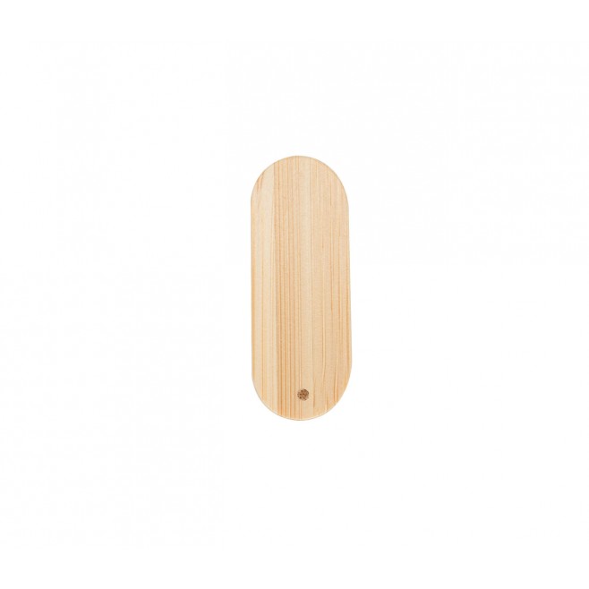 Pen Drive giratório oval de bambu Capacidade de 4 a 64 Gb, memória 2.0 e 3.0