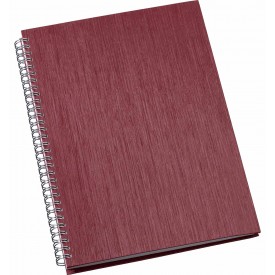 Caderno Grande Permanente Capa Metalizada Lisa e Wire-O Prata 205X275Mm