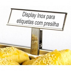 Display Inox Para Etiquetas Com Presilha