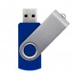 Pen Drive Giratório Metálico Capacidade de 4 a 64 Gb, memória 2.0 e 3.0