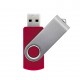 Pen Drive Giratório Metálico Capacidade de 4 a 64 Gb, memória 2.0 e 3.0