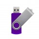 Pen Drive Giratório Metálico Capacidade de 4 a 64 Gb, memória 2.0 e 3.0