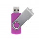 Pen Drive Giratório Metálico Capacidade de 4 a 64 Gb, memória 2.0 e 3.0