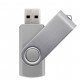 Pen Drive Giratório Metálico Capacidade de 4 a 64 Gb, memória 2.0 e 3.0
