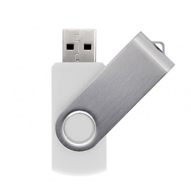 Pen Drive Giratório Metálico Capacidade de 4 a 64 Gb, memória 2.0 e 3.0