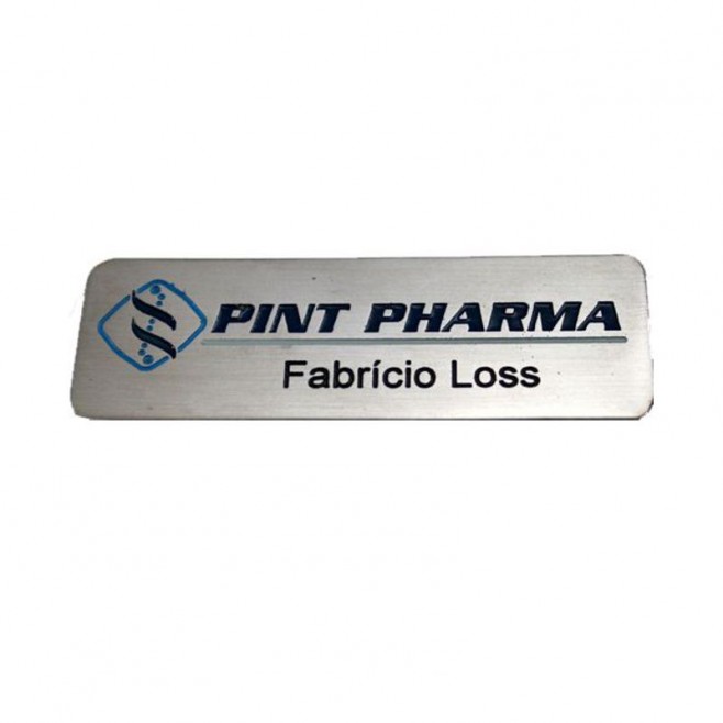 Boton Crachá em Inox Personalizado