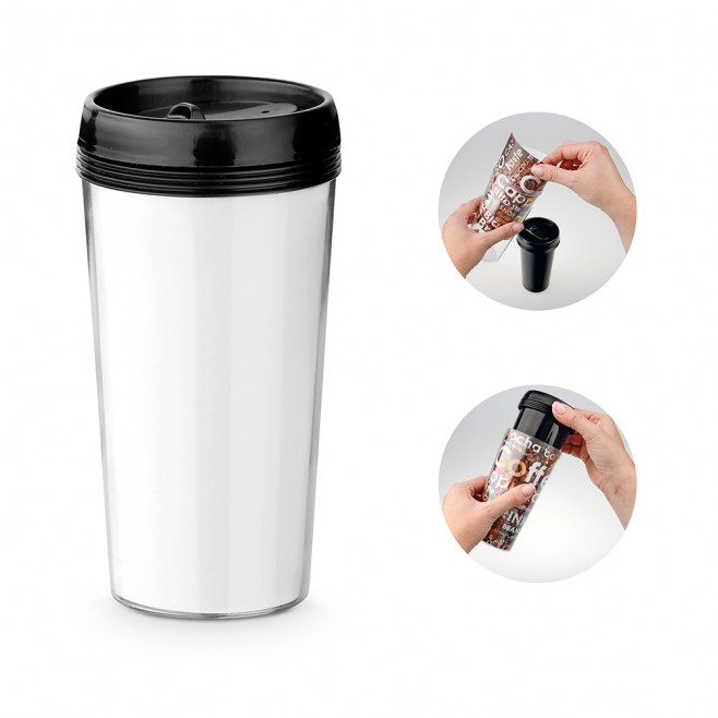 Copo de Viagem 520ml Porta Foto