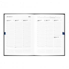 Agenda diária com fecho magnético personalizada
