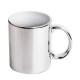 Caneca Cerâmica - 325ml - Cromada Prata Personalizada