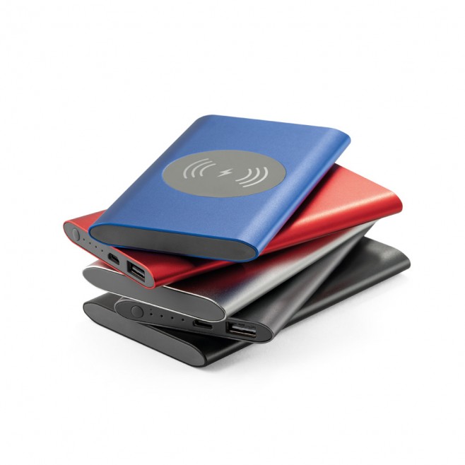 Bateria Portátil e Carregador Wireless 4.000 mAh