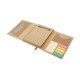 Kit Escritório com bloco, caneta, regua e adesivos 110 X 153 Mm