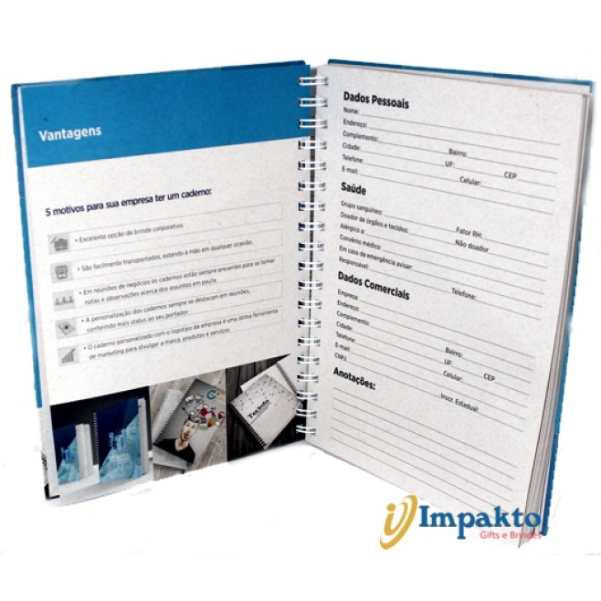 Caderno Capa Personalizada 175X245Mm 