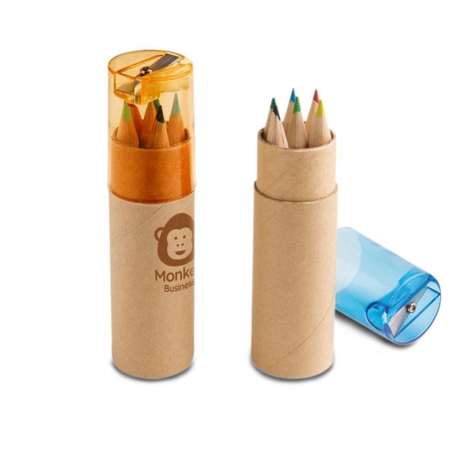 Caixa de Cartão Com Lápis de Cor Personalizada