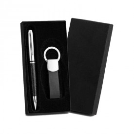 Caneta e Chaveiro em Metal  Personalizada