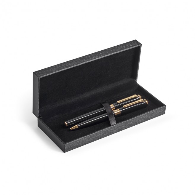Conjunto de  canetas roller e esferográfica personalizado 