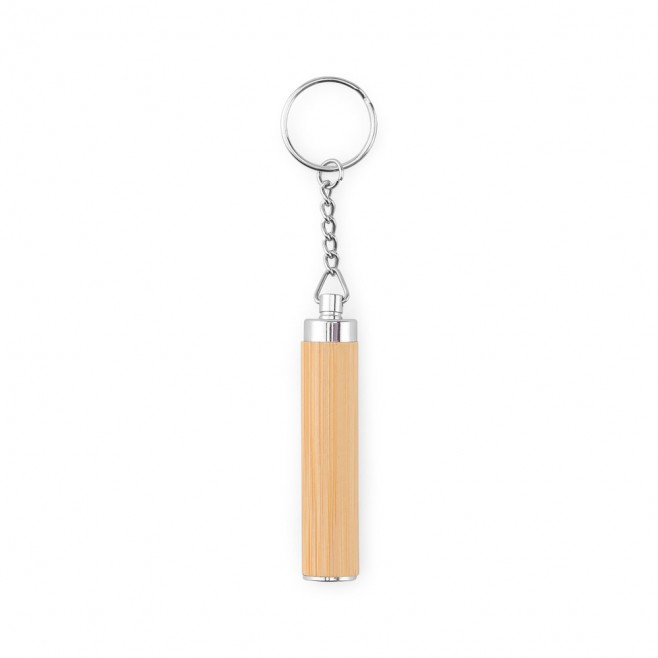Chaveiro em bambu com lanterna Personalizado