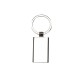 Chaveiro Personalizado em Metal Retangular