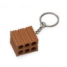 Chaveiro Personalizado em Formato de Bloco Tijolo