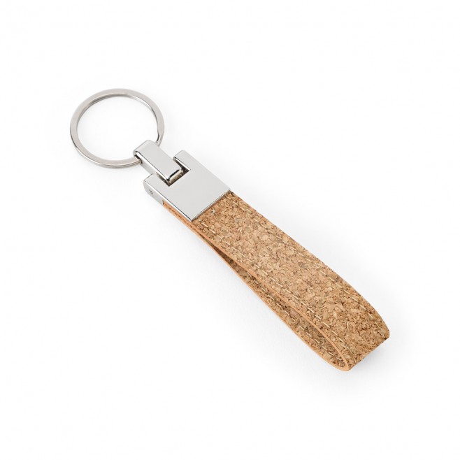 Conjunto composto por uma esferográfica e chaveiro personalizados