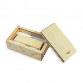 Conjunto  Estojo e Pen Drive  Bambu Capacidade de 4 a 64 Gb, memória 2.0 e 3.0