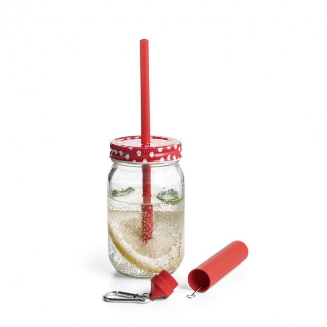 Conjunto de Canudo e Escova de Limpeza  Personalizado