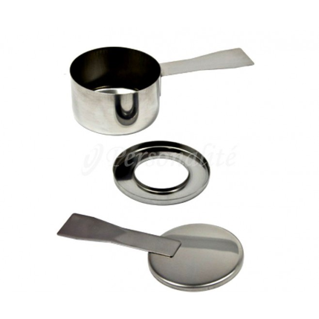 Espiriteira para rechaud de aço inox escovado,