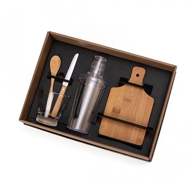 Kit Para Caipirinha Com Coqueteleira - 5 Pçs