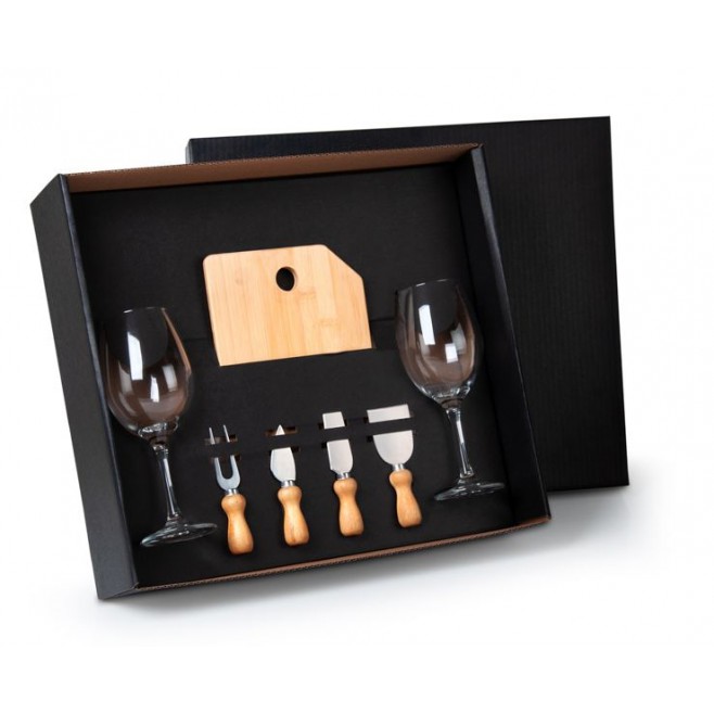 Kit Queijo E Vinho - 7 Pçs