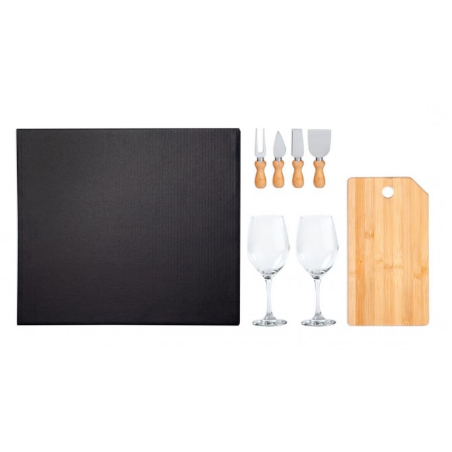 Kit Queijo E Vinho - 7 Pçs