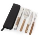Kit Churrasco Com 4 Peças, Com Estojo