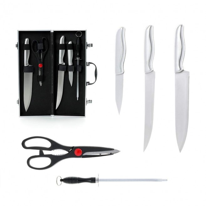 Kit Churrasco 5 Peças em Maleta de Alumínio Personalizado