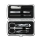 Kit Manicure 6 Peças em Estojo de Couro Sintético  Personalizado