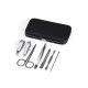 Kit Manicure 7 Peças em Estojo de Couro Sintético  Personalizado