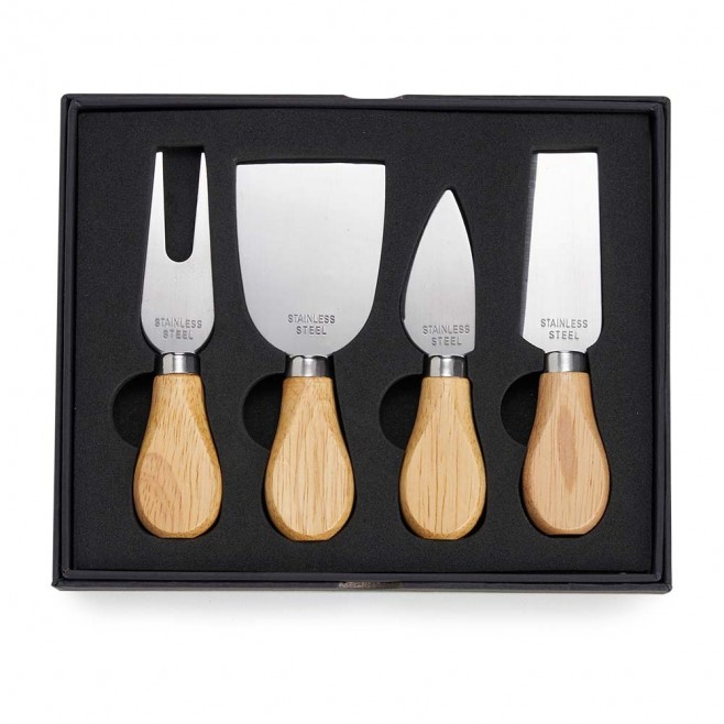 Kit Queijo 4 Peças Para Brinde Personalizado