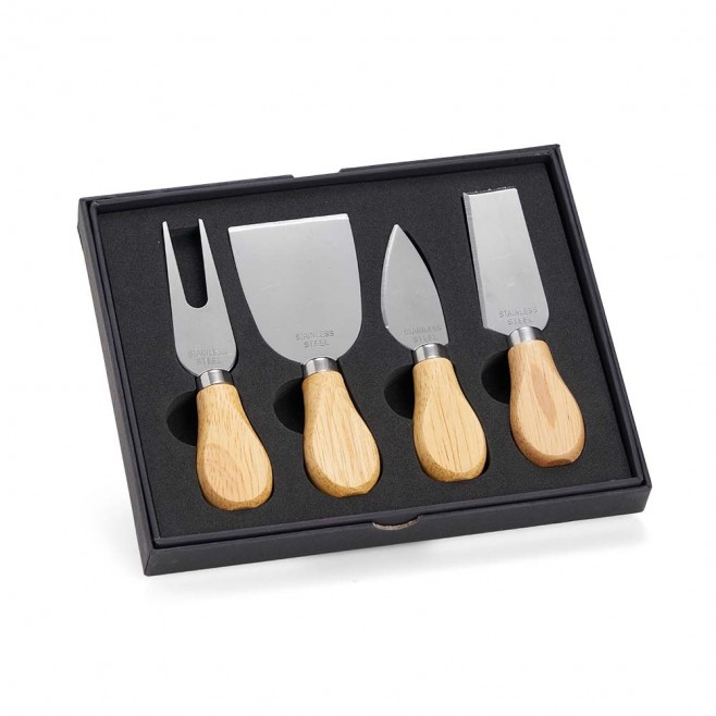 Kit Queijo 4 Peças Para Brinde Personalizado