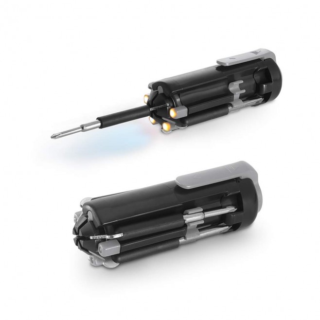 Kit de Ferramentas Abs Com Clipe, 6 Leds e 5 Chaves