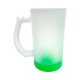 Caneca de Chopp de Vidro Jateado Fundo Colorido  Personalizada