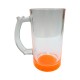 Caneca de Chopp de Vidro Cristal Fundo Colorido  Personalizada