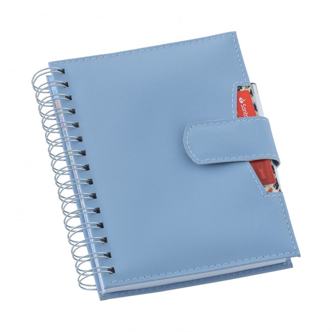 Agenda Wire-o Elite c/ Fecho de Imã + Sup. p/ Cartão e Caneta