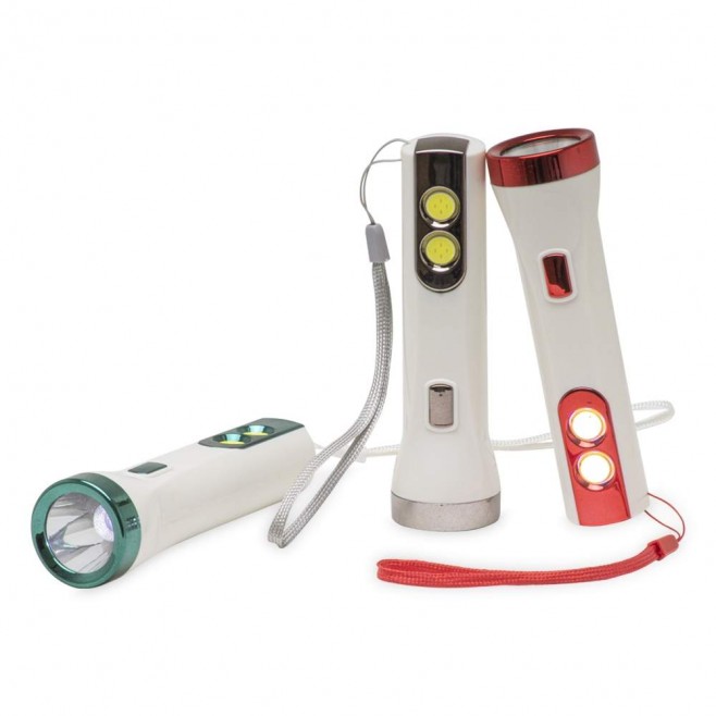 Lanterna plástica recarregável de um led
