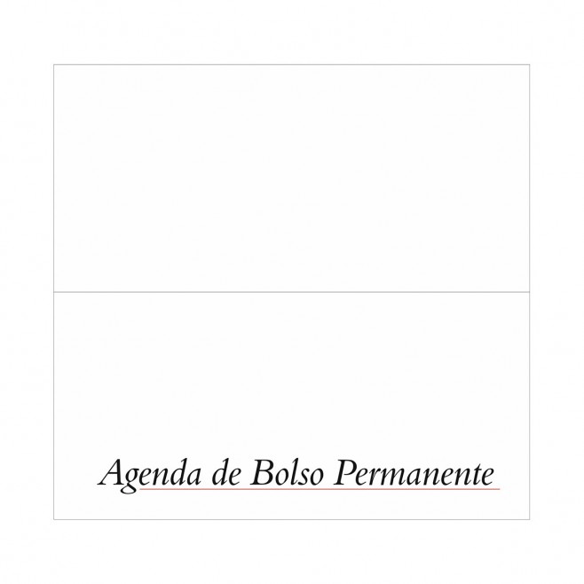 Agenda de Bolso Permanente Personalizada
