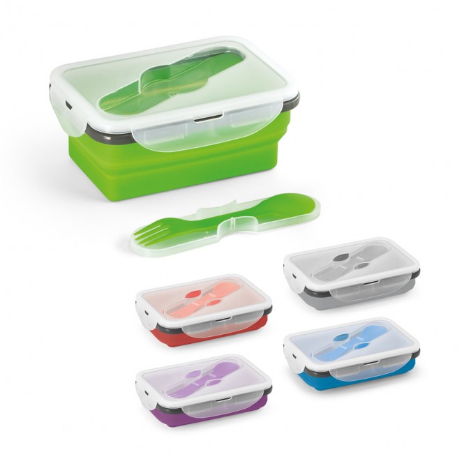 Marmita Hermética Retrátil em Silicone e Pp personalizado
