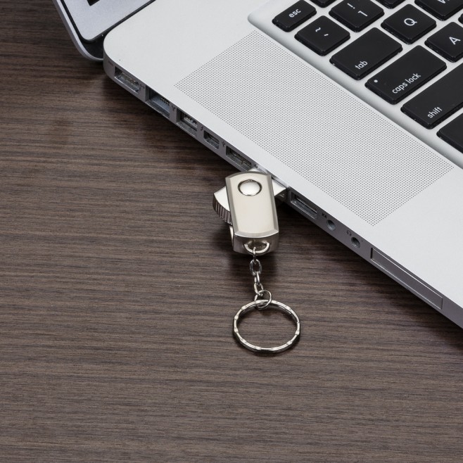 Mini Pen Drive Giratório Capacidade de 4 a 64 Gb, memória 2.0 e 3.0